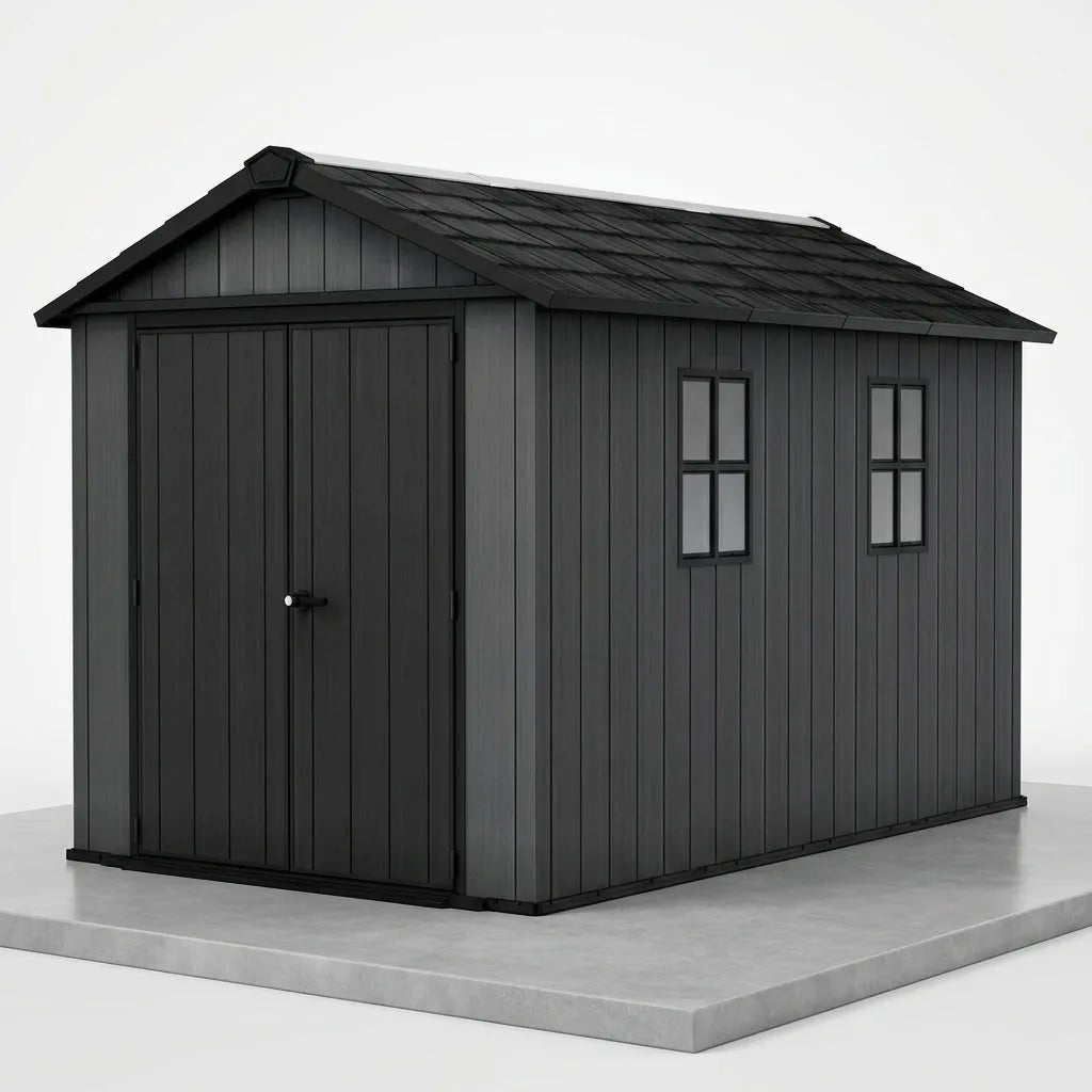 Keter Newton Plus Side Entry Plastic Shed 3.4m x 2.3m Graphite