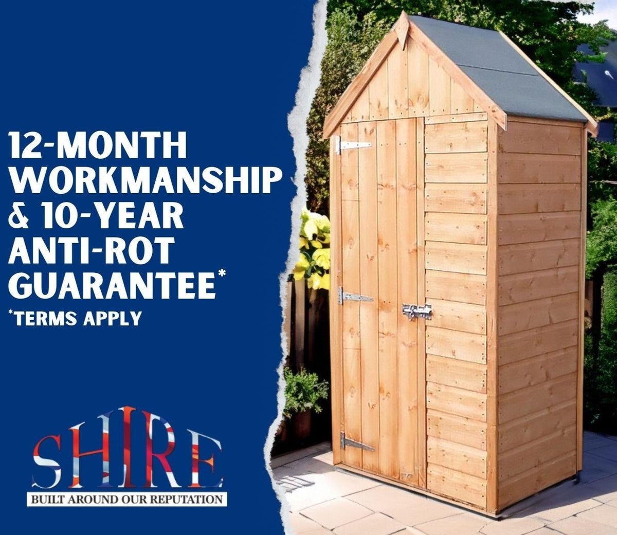 Shire Pent Wooden Bike Store 1.9m x 0.8m