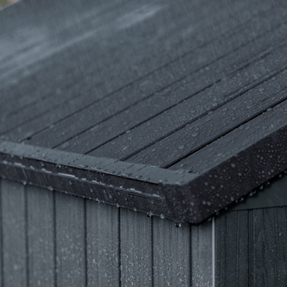 Darwin Rectangular Evotech Composite Garden Shed 1.9m x 2.4m Grey