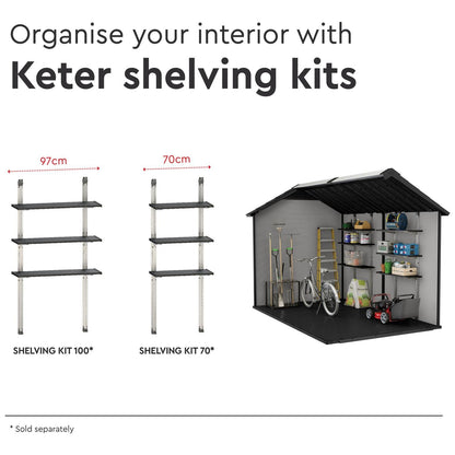 Premier Apex Plastic Shed 2.3m x 3.5m