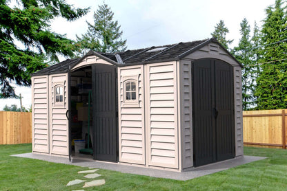 Duramax Apex Pro Rectangular Vinyl Garden Shed 4.8m x 2.5m 40216