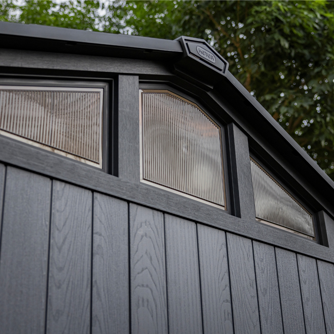 Stronghold Square Evotech Composite Garden Shed 2.5m x 2.3m Grey