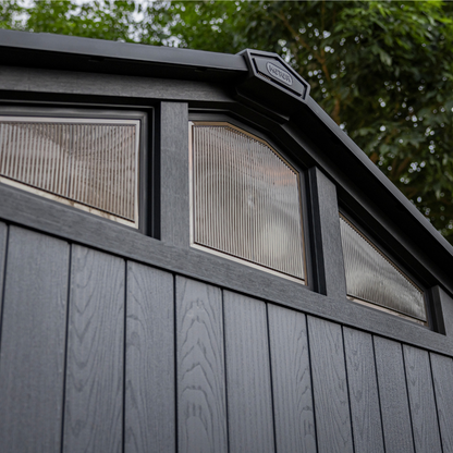 Stronghold Square Evotech Composite Garden Shed 2.5m x 2.3m Grey