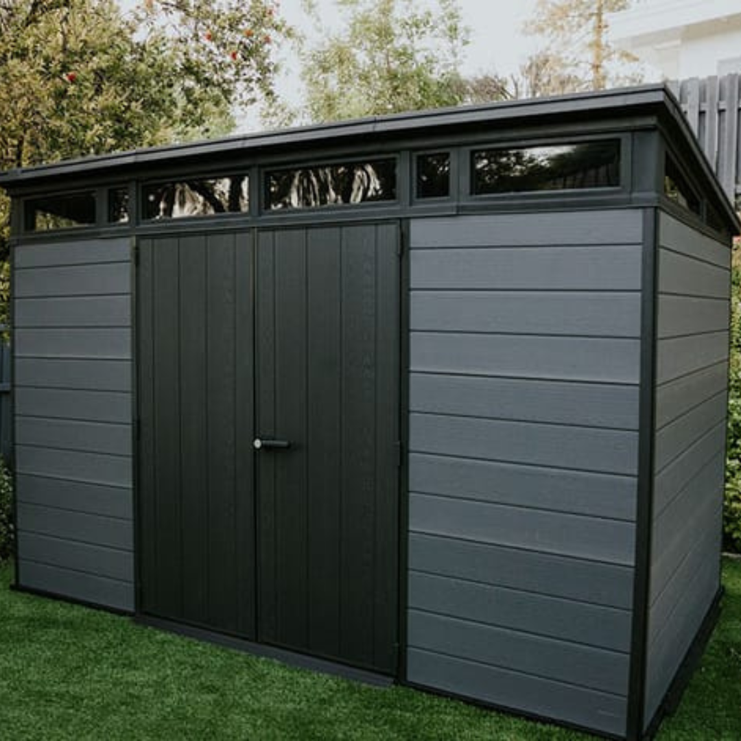 Cortina Rectangular Evotech Composite Garden Shed 3.4m x 2.1m