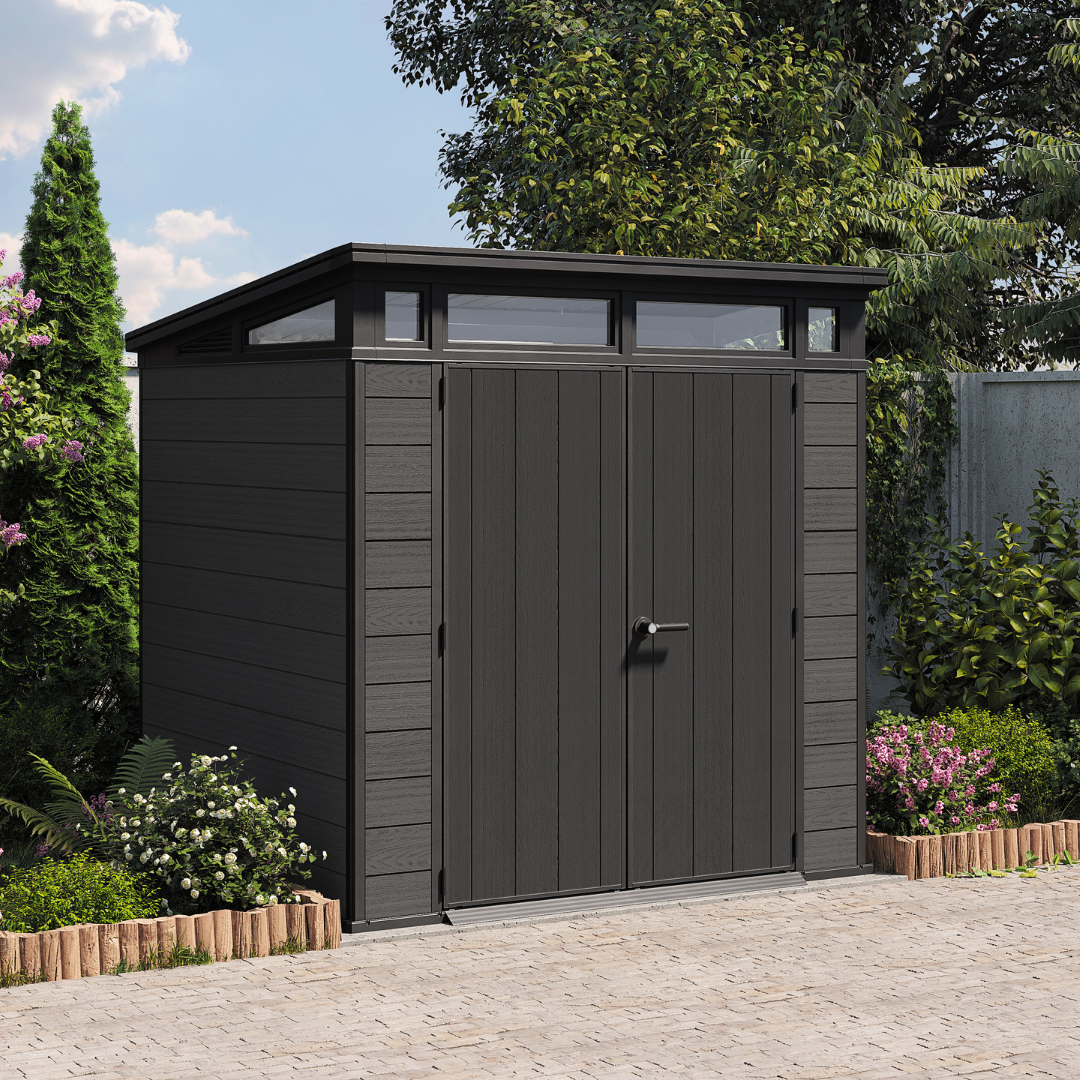 Cortina Square Evotech Composite Garden Shed 2.1m x 2.1m