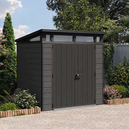 Cortina Square Evotech Composite Garden Shed 2.1m x 2.1m