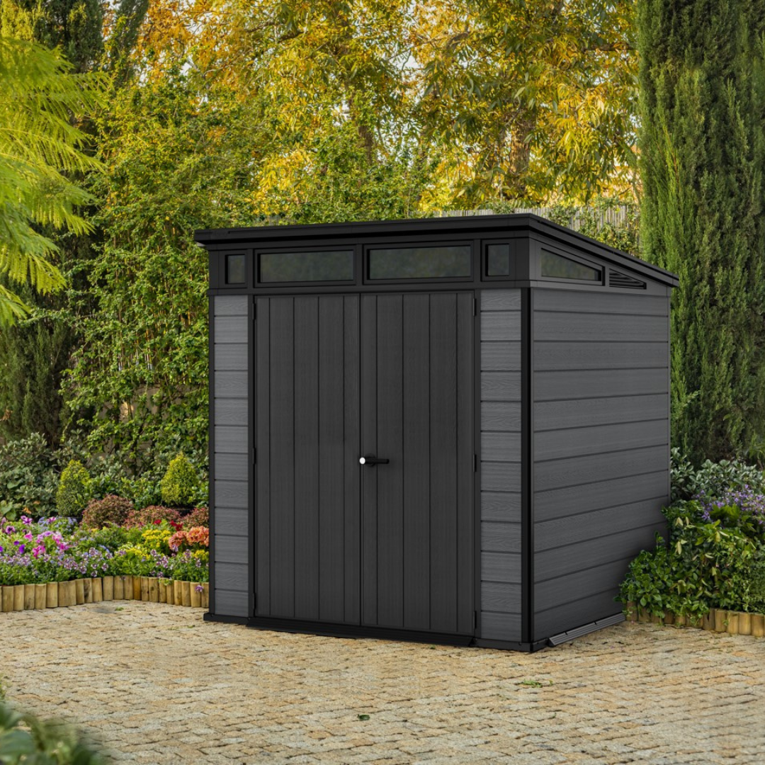 Cortina Square Evotech Composite Garden Shed 2.1m x 2.1m