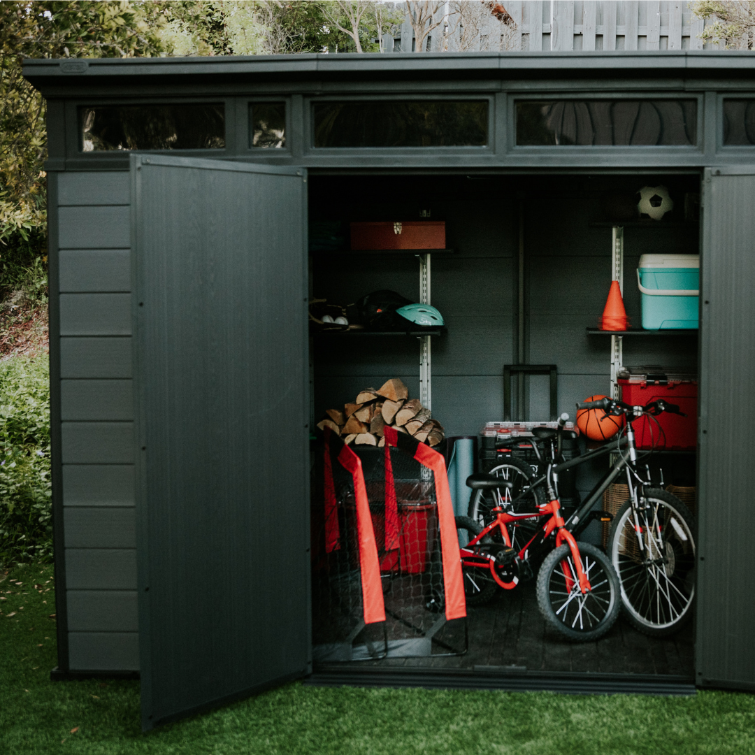 Cortina Rectangular Evotech Composite Garden Shed 3.4m x 2.1m