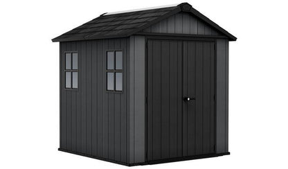 Newton Plus Apex Plastic Shed 2.3m x 2.1m Grey