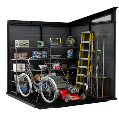 Cortina Square Evotech Composite Garden Shed 2.1m x 2.1m