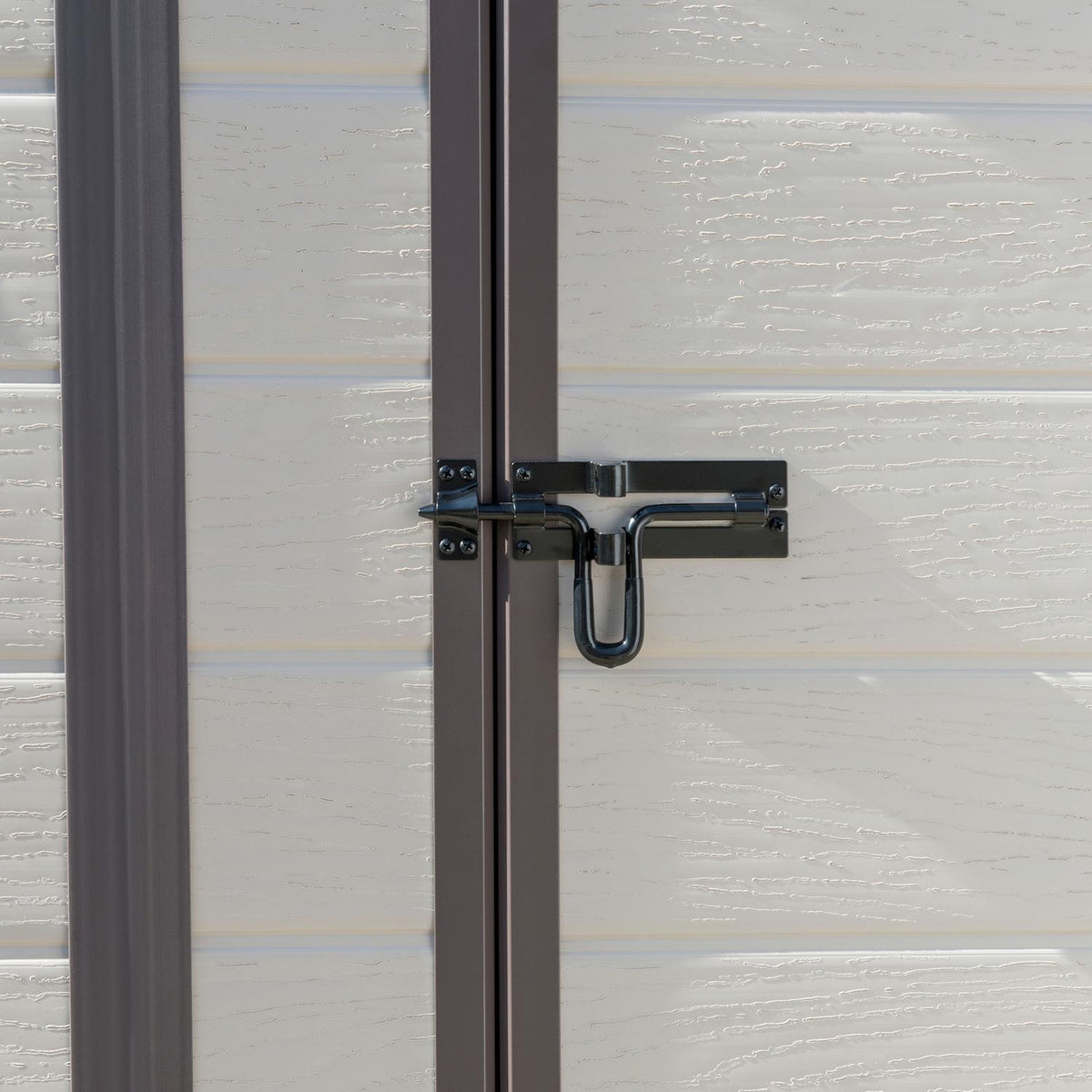 Manor Pent Plastic Garden Shed 1.8m x 1.8m Brown