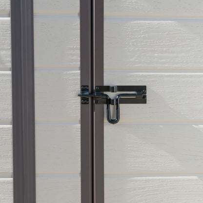 Manor Pent Plastic Garden Shed 1.8m x 1.8m Brown