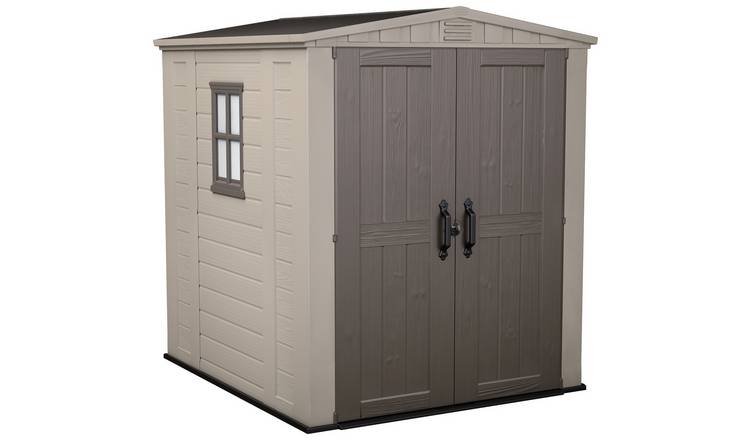 Factor Apex Plastic Garden Shed 1.8m x 1.8m
