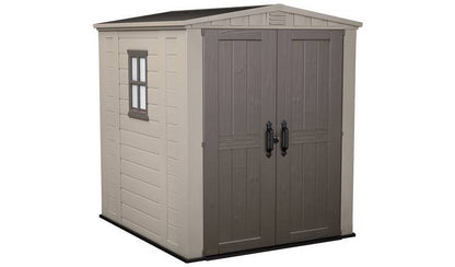 Factor Apex Plastic Garden Shed 1.8m x 1.8m