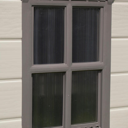 Factor Apex Plastic Garden Shed 1.8m x 1.8m