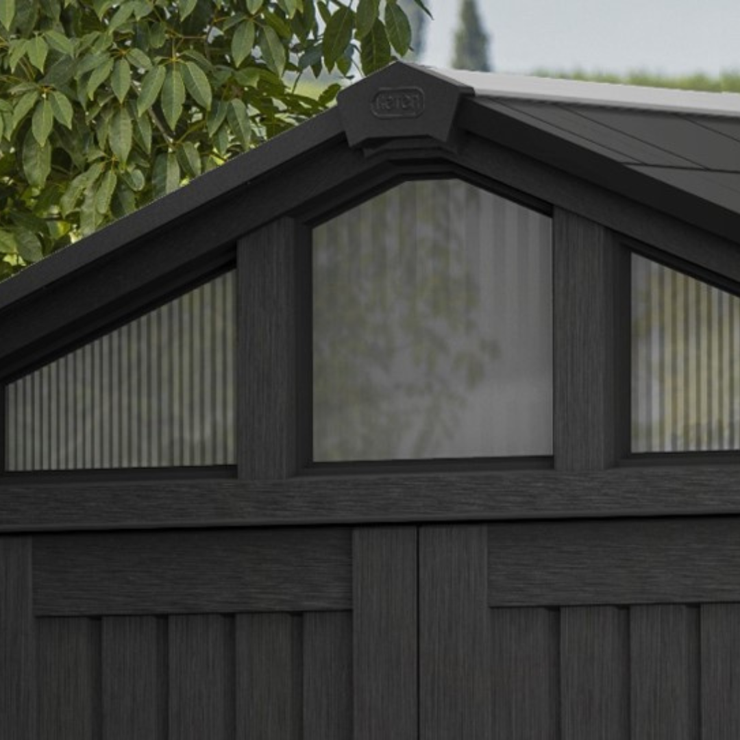 Stronghold Square Evotech Composite Garden Shed 2.5m x 2.3m Grey