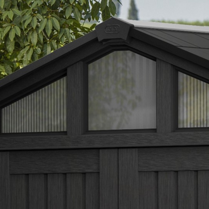 Stronghold Square Evotech Composite Garden Shed 2.5m x 2.3m Grey