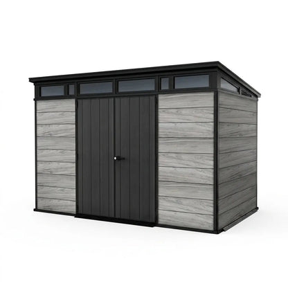 Artisan Pent Plastic Garden Shed 3.4m x 2.1m Grey