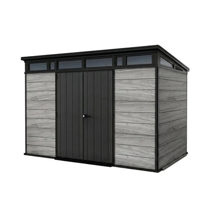 Keter Cortina Plastic Pent Shed 3.4m x 2.1m Dark Grey