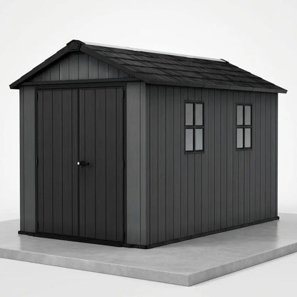 Keter Newton Plus Side Entry Plastic Shed 3.4m x 2.3m Graphite