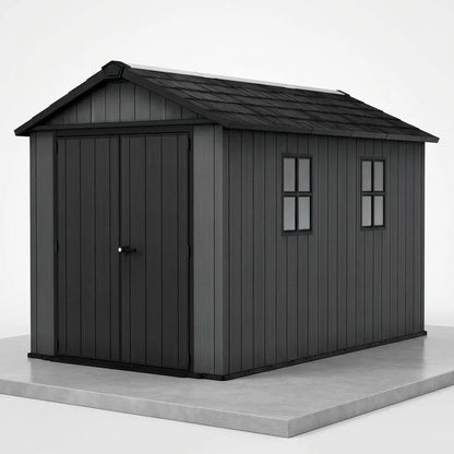 Newton Plus Side Entry Plastic Shed 3.4m x 2.3m Graphite