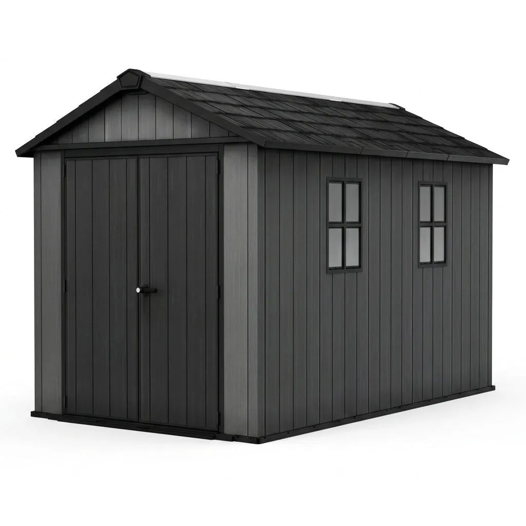 Newton Plus Side Entry Plastic Shed 3.4m x 2.3m Graphite