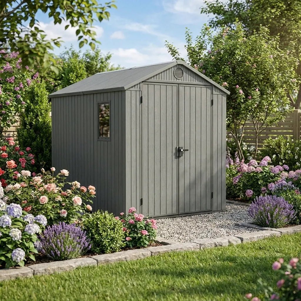 Keter Darwin Plastic Garden Shed 1.8m x 2.4m Green