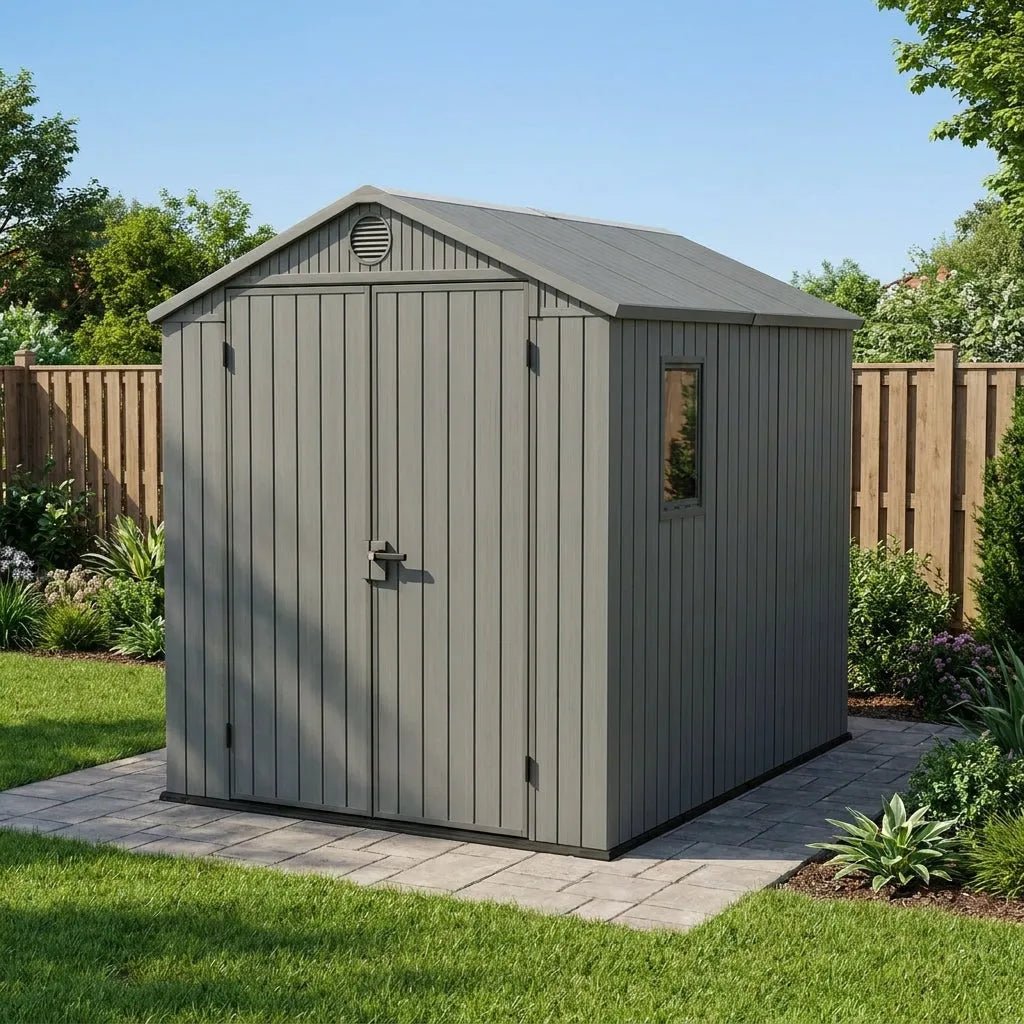 Keter Darwin Plastic Garden Shed 1.8m x 2.4m Green