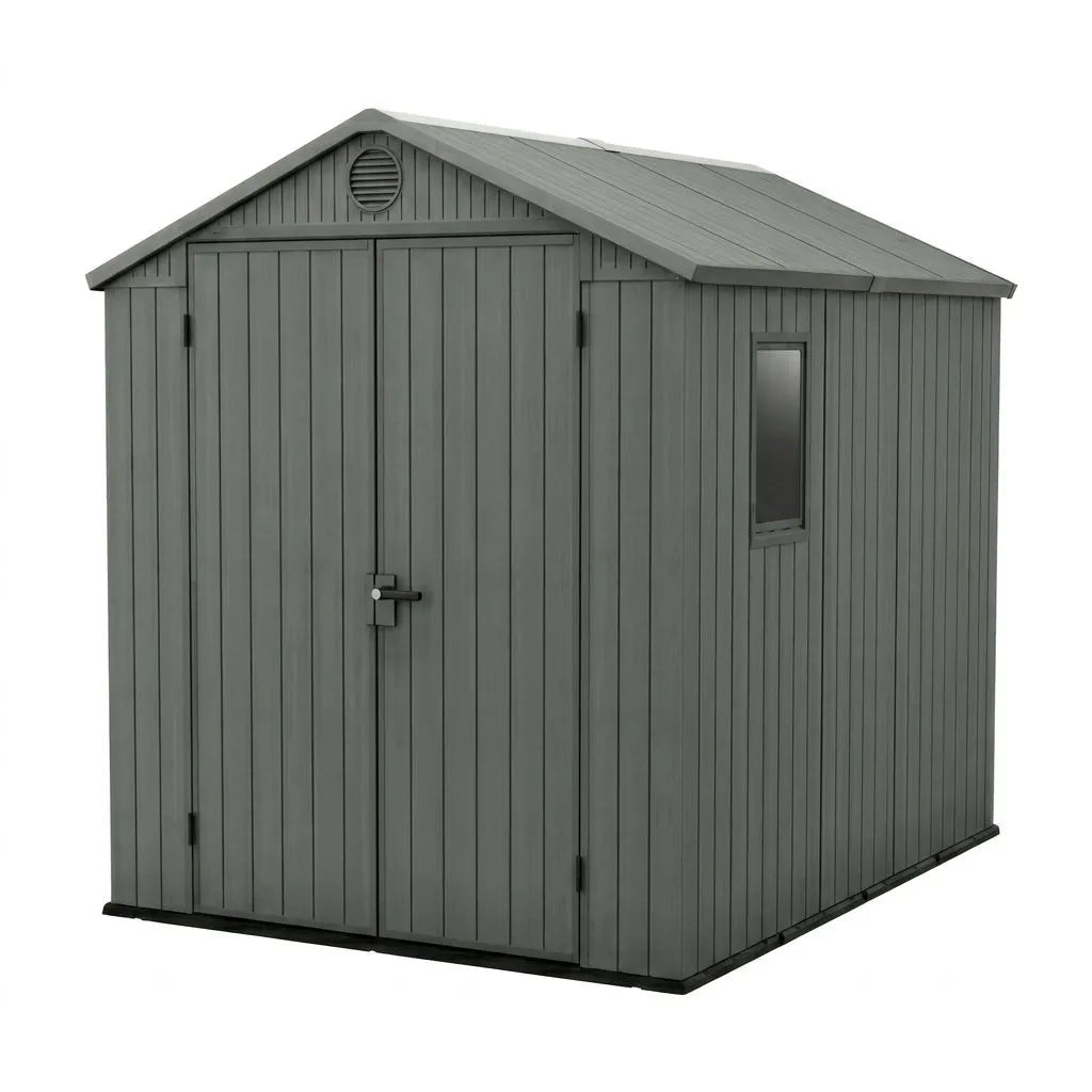 Keter Darwin Plastic Garden Shed 1.8m x 2.4m Green