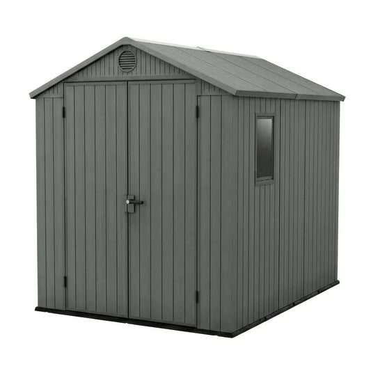 Keter Darwin Plastic Garden Shed 1.8m x 2.4m Green