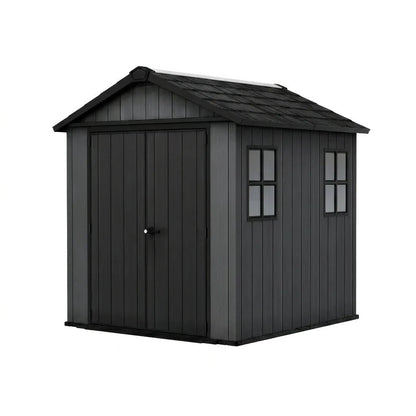 Keter Newton Plus Side Entry Plastic Shed 2.1m x 2.3m Dark Grey