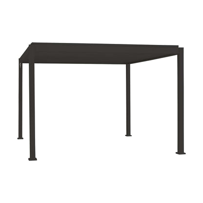 NOVA TITAN Square Aluminium Louvered Pergola 3m x 3m Grey