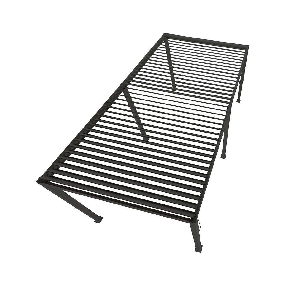 NOVA TITAN Rectangular Aluminium Louvered Pergola 6m x 3m Grey