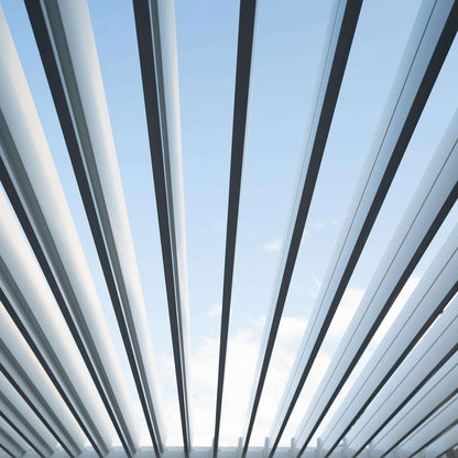 NOVA TITAN Rectangular Aluminium Louvered Pergola 6m x 3m Grey