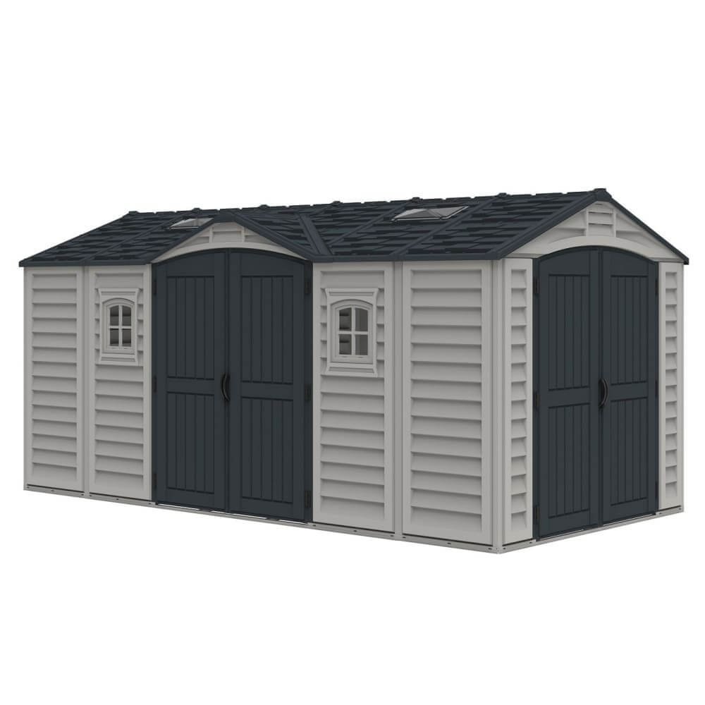 Duramax Apex Pro Rectangular Vinyl Garden Shed 4.8m x 2.5m 40216
