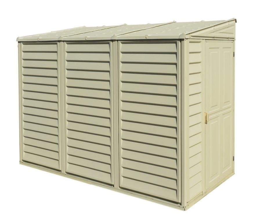 Duramax Sidemate Lean To Plastic Shed 1.2m x 2.4m Ivory