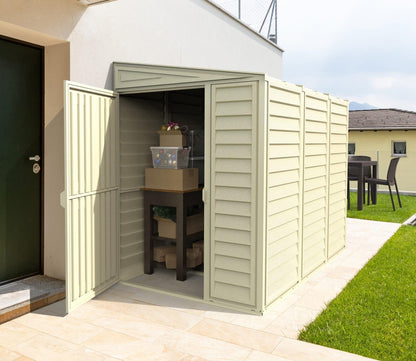 Duramax Sidemate Lean To Plastic Shed 1.2m x 2.4m Ivory