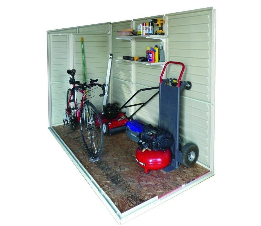 Duramax Sidemate Lean To Plastic Shed 1.2m x 2.4m Ivory