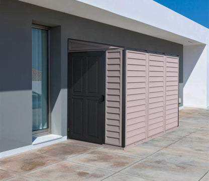 Duramax Sidemate Plus Lean To Plastic Shed 1.2m x 2.4m Adobe