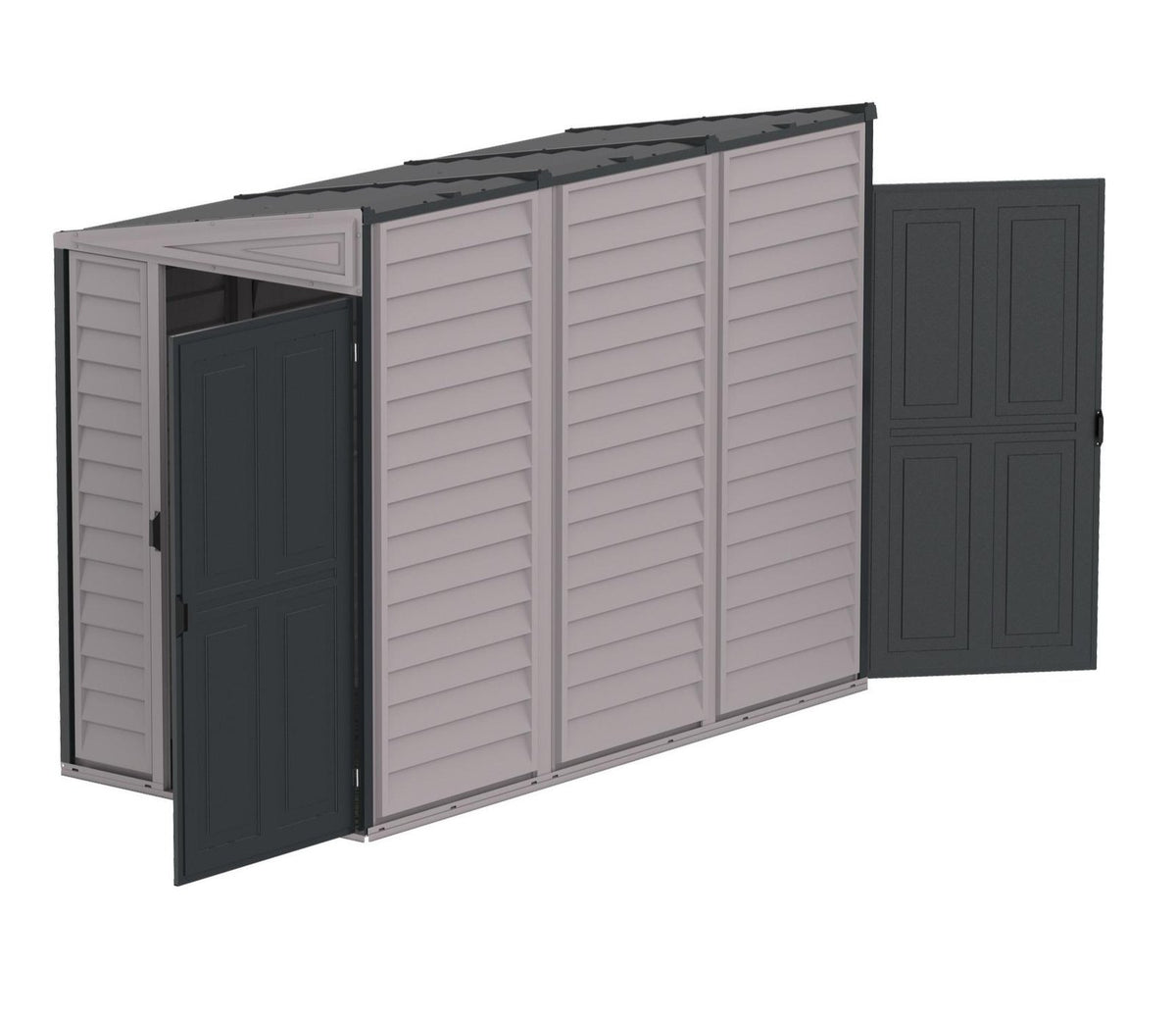 Duramax Sidemate Plus Lean To Plastic Shed 1.2m x 2.4m Adobe