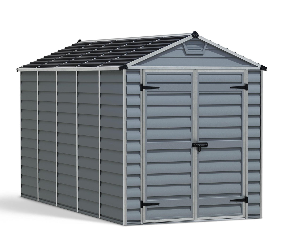Palram Canopia Skylight Apex Plastic Shed 1.9m x 3.8m Anthracite