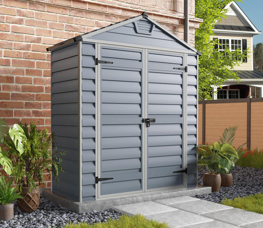 Palram Canopia Skylight Apex Plastic Shed 1.9m x 0.9m Anthracite