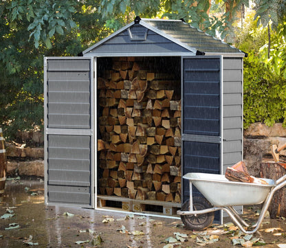 Palram Canopia Skylight Apex Plastic Shed 1.9m x 0.9m Anthracite