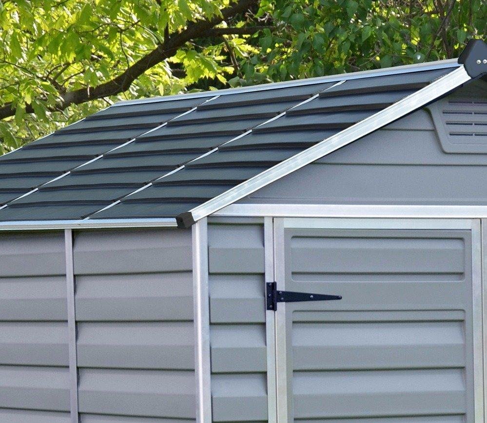 Palram Canopia Skylight Apex Plastic Shed 1.9m x 3.8m Anthracite