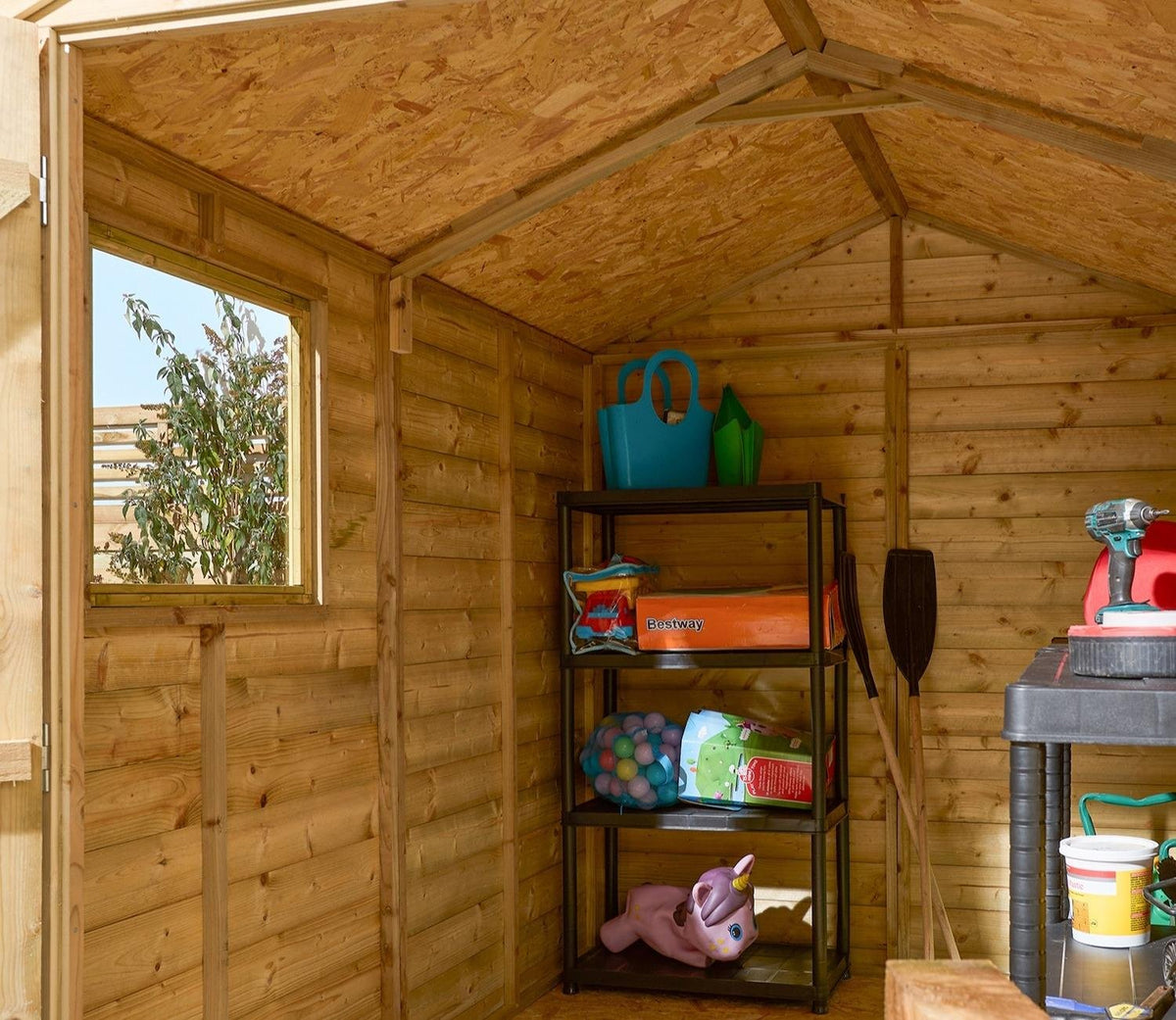 Rowlinson Shiplap Apex Wooden Shed 1.9m x 2.4m