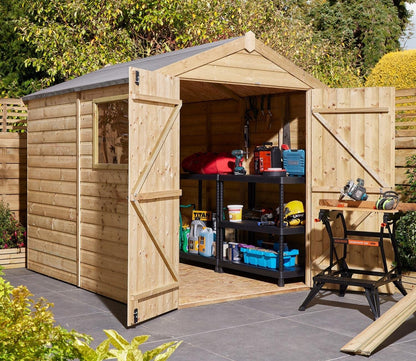 Rowlinson Shiplap Apex Wooden Shed 1.9m x 2.4m