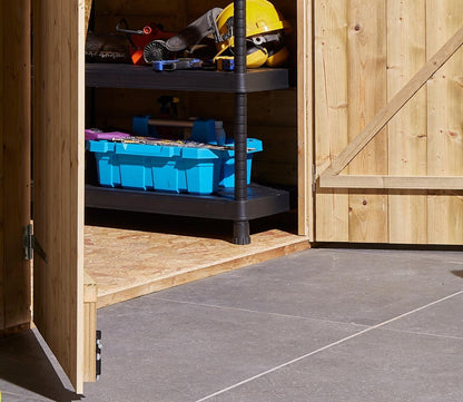 Rowlinson Shiplap Apex Wooden Shed 1.9m x 2.4m