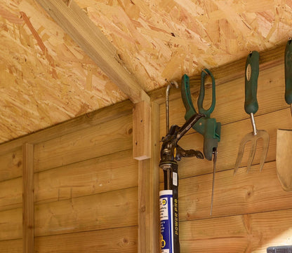 Rowlinson Shiplap Apex Wooden Shed 1.9m x 2.4m