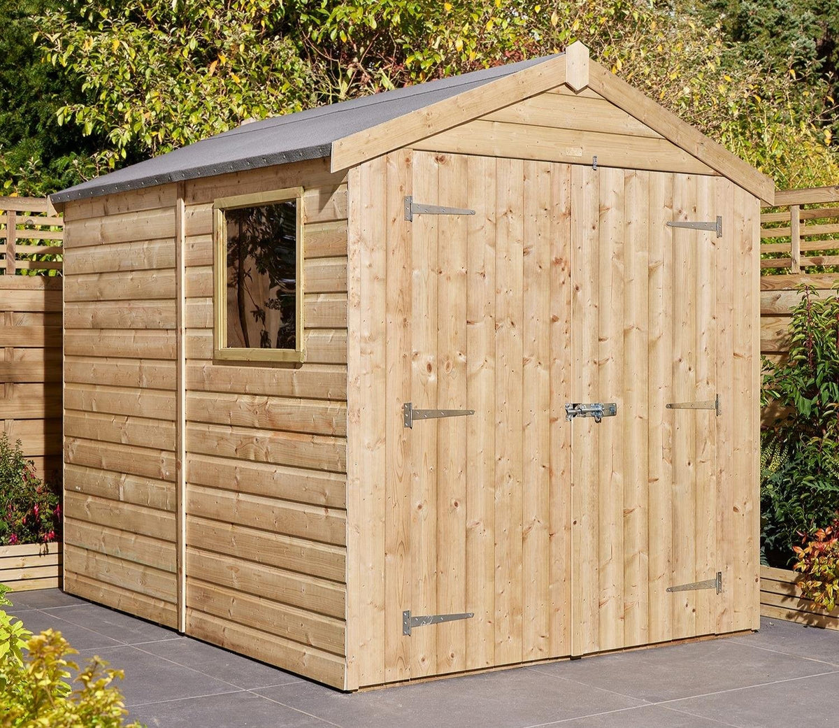 Rowlinson Shiplap Apex Wooden Shed 1.9m x 2.4m