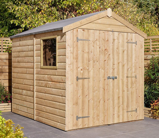 Rowlinson Shiplap Apex Wooden Shed 1.9m x 2.4m